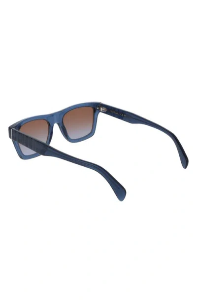 Paul Smith Morrel 54mm Gradient Rectangular Sunglasses In Blue