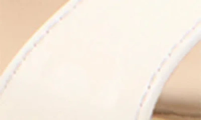 Stuart Weitzman Nudist 85 Patent Leather Mules In White