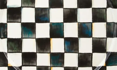 Mackenzie-childs Mackenzie Childs Courtly Check Enamel Serving Plate In Multi