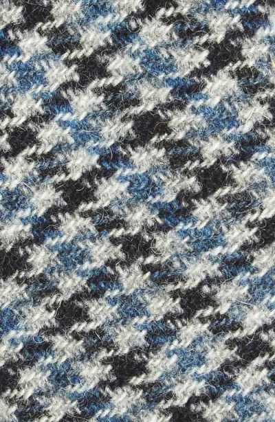 Wrk W.r.k Houndstooth Wool Tie In Gray