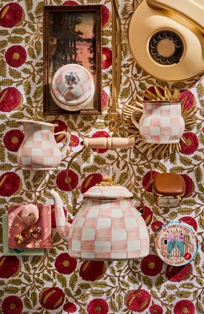 Mackenzie-childs Mackenzie Childs Rosy Check Lidded Sugar Bowl In No Color