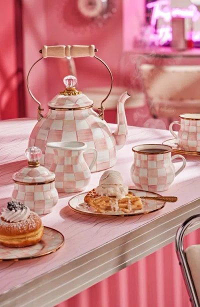 Mackenzie-childs Mackenzie Childs Rosy Check Lidded Sugar Bowl In No Color