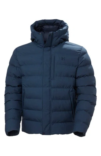 Helly Hansen Alby Water Repellent Puffer Jacket In Blue