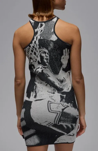 Jordan Graphic Mini Dress In Black