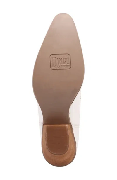 Dingo Womens Nashville Nights Leather Stacked Heel Cowboy Boots