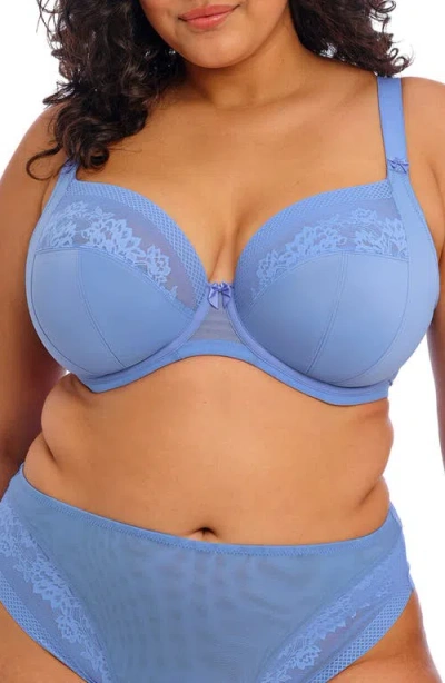 Elomi Women's Nerina Full-figure Underwire Plunge Bra El302734 In Blue