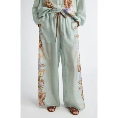 Zimmermann Coco Silk Relaxed Pants