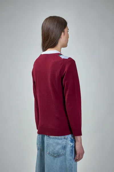 Ganni Cashmere Wool Mix Cardigan In Brown