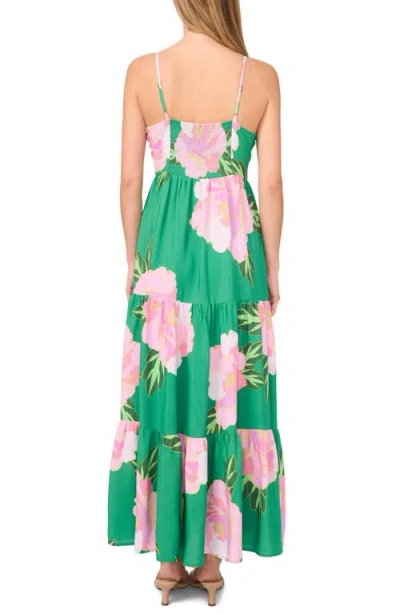 Cece Floral Ruffle Maxi Sundress