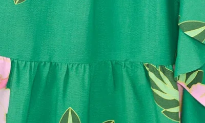 Cece Floral Ruffle Maxi Sundress