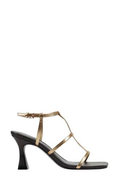 Marc Fisher Ltd Women's Dennie Strappy Leather Dress Sandal In Black