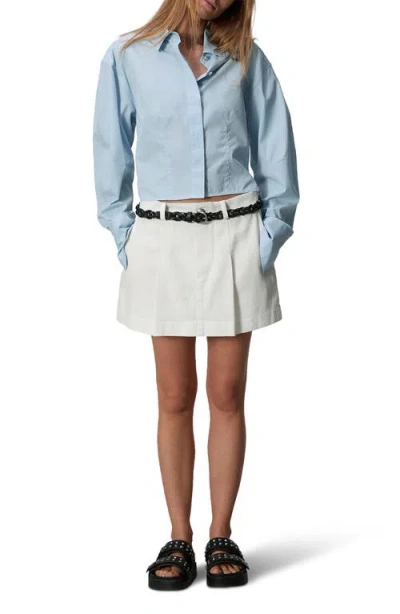 Rag & Bone Esme Pleated Front Cotton Blend Skort