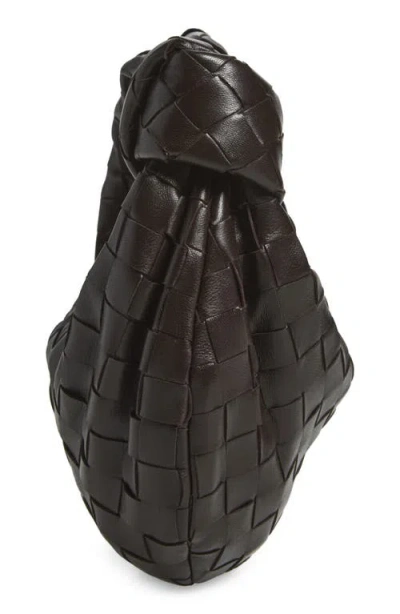 Bottega Veneta Jodie Mini Knotted Intrecciato Leather Tote In Oak