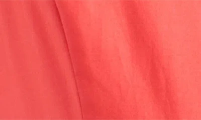 Vince Camuto Sleeveless Belted Tiered Cotton Midi Dress In Orange