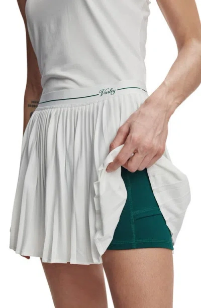 Varley Clemency High Rise 13.5 Stretch-jersey Skort In White