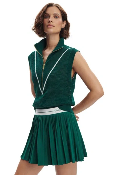 Varley Clemency Pleated Skort In Green