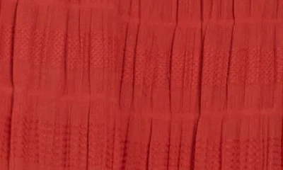 Max Studio Textured Maxi Skirt In Red