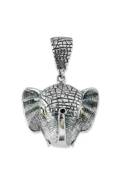 Samuel B. Elephant Pendant In Silver