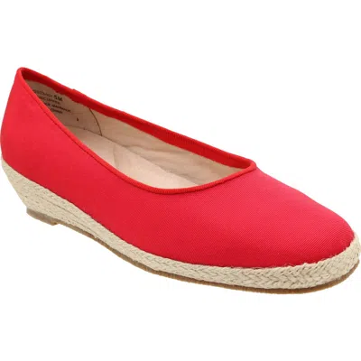 David Tate Stroll Espadrille Flat In Red