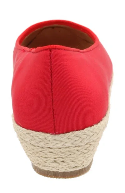 David Tate Stroll Espadrille Flat In Red