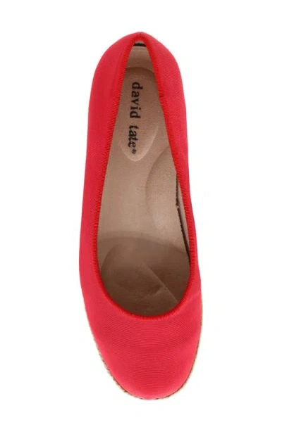 David Tate Stroll Espadrille Flat In Red