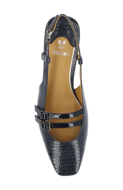 J. Reneé Jovana Lizard Embossed Slingback Pump