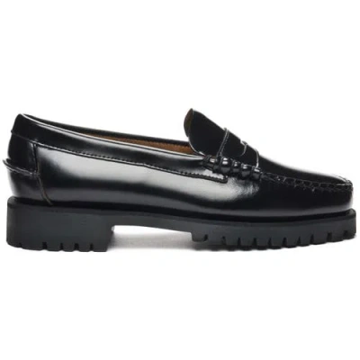 Sebago Black Leather Moccasin