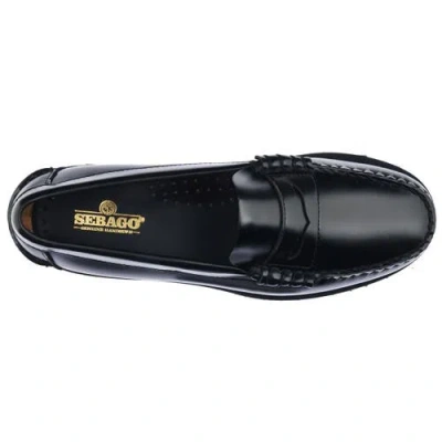 Sebago Black Leather Moccasin
