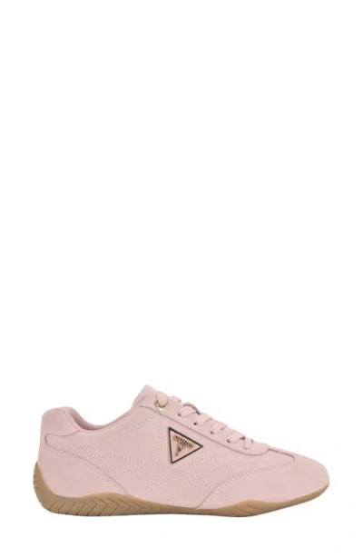 Guess Women's Gabiey Low Profile Suede Lace-up Sneakers In Pink