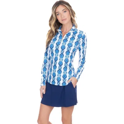 Cabana Life Performance Zip Top In San Sebastain