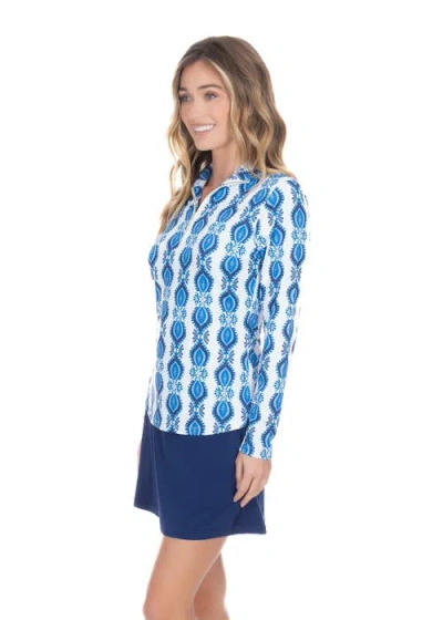 Cabana Life Performance Zip Top In San Sebastain