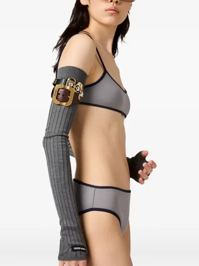 Miu Miu Technical Knit Swimsuit Bottom