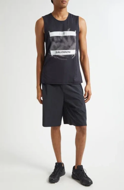 Mm6 Maison Margiela Mm6 X Salomon Edition Crewneck Tank Top Black