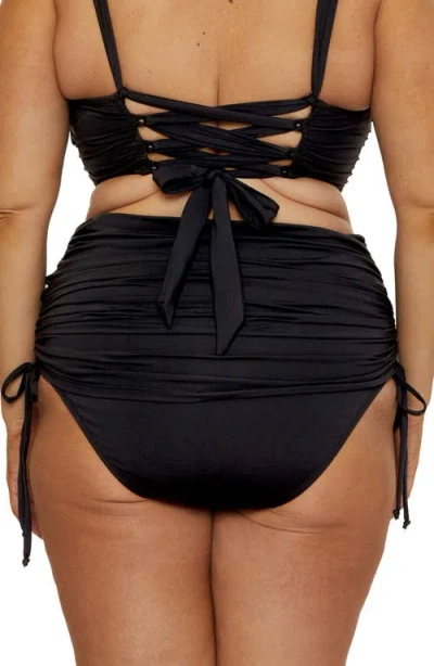 Becca Etc . Color Code Skirted Bikini Bottoms In Black