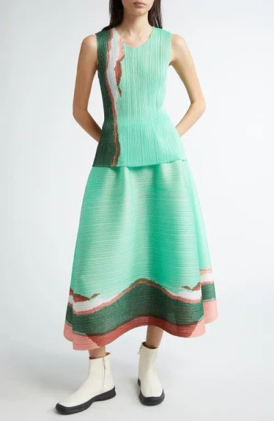 Issey Miyake Skirt With Uneven Hem And Elastic Waistband