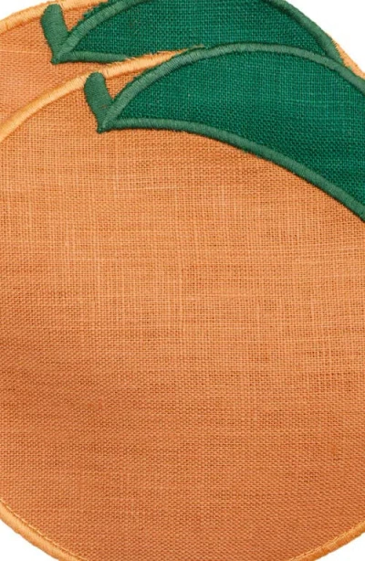 Piecework Puzzles Set Of 4 Citrus Cocktail Napkins