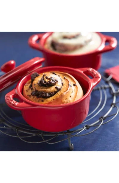 Staub 3 Piece Ceramic Mini Cocotte Set In Cherry