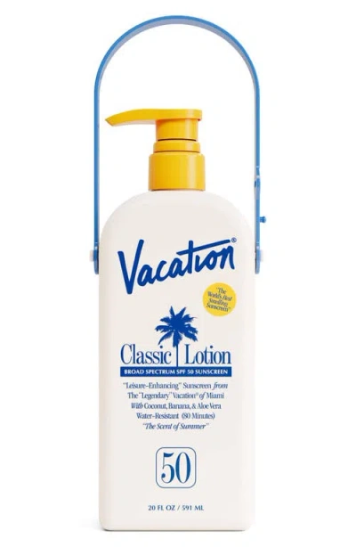 Vacation Classic Lotion Spf 50 Sun Lotion Jug In Transparent