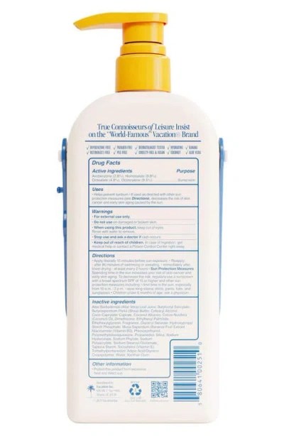 Vacation Classic Lotion Spf 50 Sun Lotion Jug In Transparent