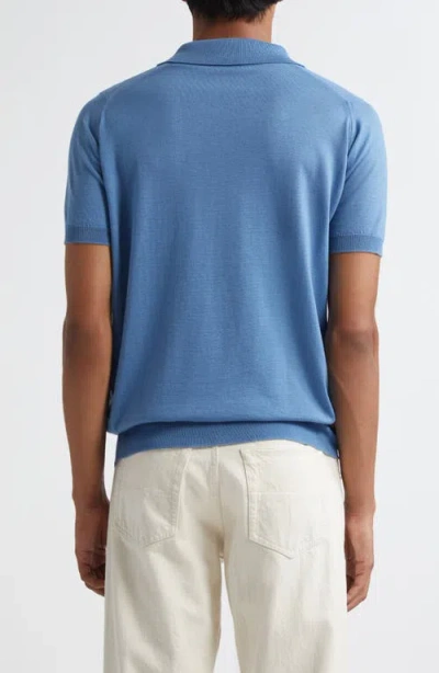 John Smedley Leyburn Merino Wool And Sea Island Cotton-blend Gauze Polo Shirt