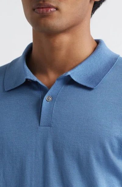 John Smedley Leyburn Merino Wool And Sea Island Cotton-blend Gauze Polo Shirt
