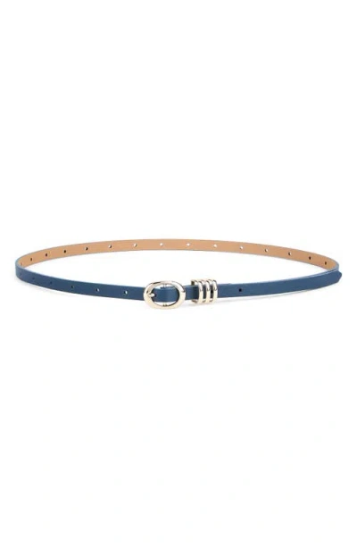 Ettika Triple Keeper Belt In Blue