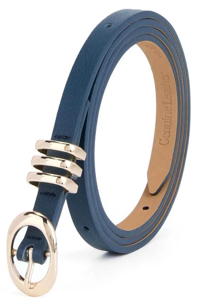 Ettika Triple Keeper Belt In Blue