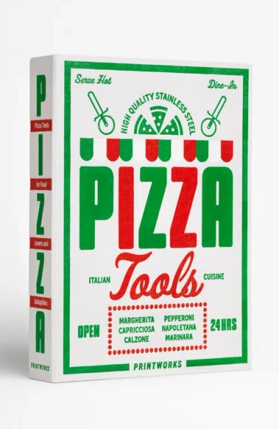 Printworks The Essentials Pizza Tools Gift Set In Multi