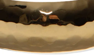 Argento Vivo Sterling Silver Hammered Wide Bangle