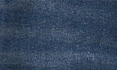Warp & Weft Warp+weft Rfd Raw Hem High Waist Straight Leg Jeans In Blue