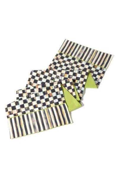Mackenzie-childs Mackenzie Childs Courtly Check & Stripe Table Runner
