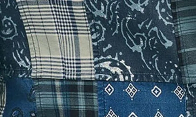 Brooks Brothers Classic Fit Cotton Patchwork Madras Sport Coat In Navy