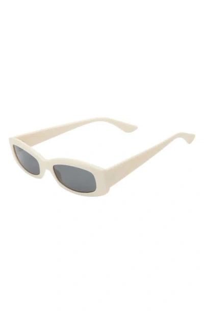 Bp. Slim Rectangular Sunglasses In White