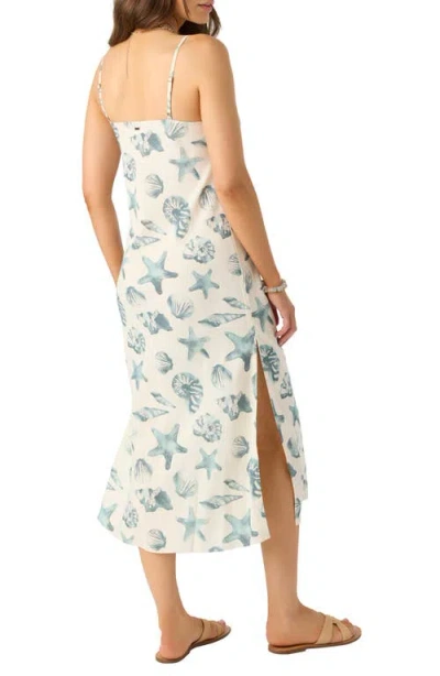 O'neill Luana Seashell Print Midi Slipdress In White